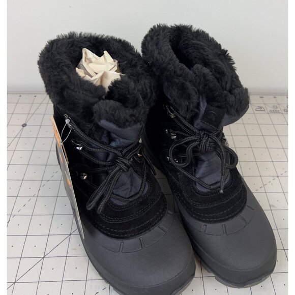Kamik Women’s Snowvalley 5 Winter Snow Boots Sz. 6 Black Waterproof With Tags - Picture 2 of 6